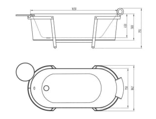 Ảnh Bồn tắm NOFER NL-602 3
