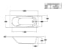 Bồn tắm xây Cotto BT216D(H) 2
