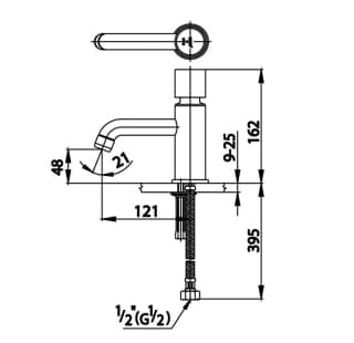 Ảnh Vòi chậu 1 đường lạnh Cotto CT1066 2
