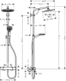 Sen cây nhiệt độ Hansgrohe 27267000 2