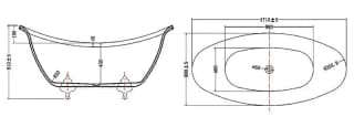 Ảnh Bồn tắm NOFER NG-1896S 2