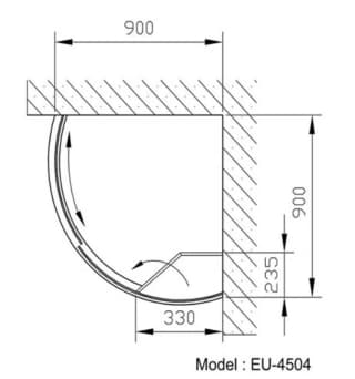 Ảnh Phòng tắm kính Euroking EU-4504 2
