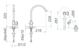 Ảnh Vòi bếp Viglacera VG707 2