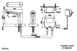 Ảnh Vòi chậu cảm ứng Cotto CT4902DC 2