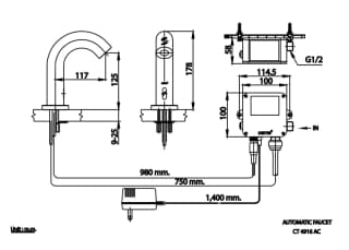 Ảnh Vòi chậu cảm ứng Cotto CT4916AC 2