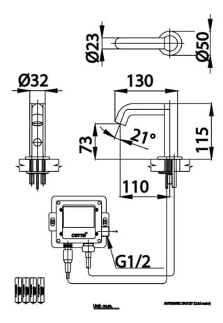 Ảnh Vòi chậu cảm ứng Cotto CT4923DC 5