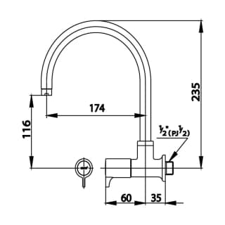 Ảnh Vòi rửa bát Cotto CT1088C27(HM) 2