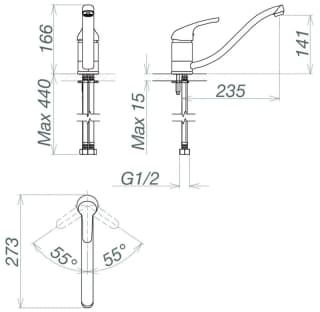 Ảnh Vòi rửa bát Viglacera VG714 2