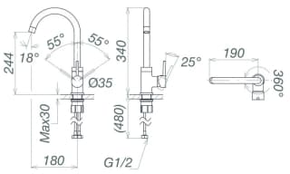 Ảnh Vòi rửa bát Viglacera VG731 2
