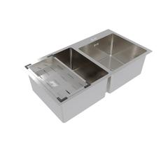 Ảnh Chậu Luxury âm bàn 2 hộc lệch BL8245AB2 6