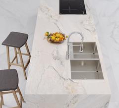 Ảnh Chậu Luxury âm bàn 2 hộc lệch BL8245AB2 2