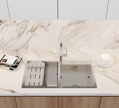 Ảnh Chậu Luxyry 2 hộc lệch BL8245L 1