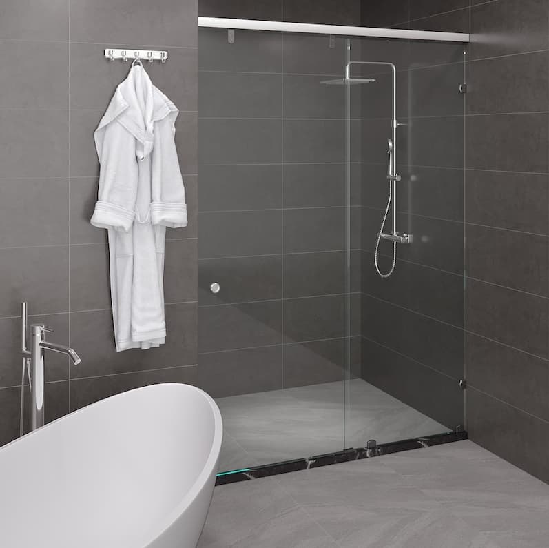 Vách kính nhà tắm màu Black Belli BLP-1x2TBV2