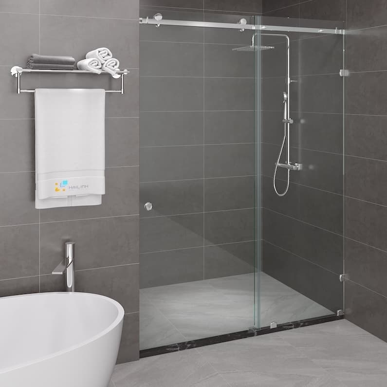 Vách kính nhà tắm màu Crom Belli BLP-1x2TCV1