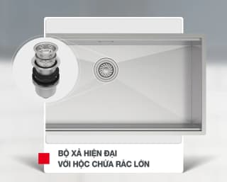 Ảnh Chậu Inox Archi WS R0 HS24-SSN1S-7650 4