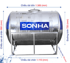 Ảnh Bồn nước Sơn Hà SHN 700 F720 Ngang 2