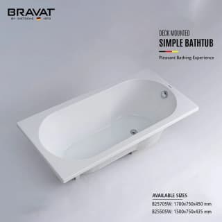 Ảnh Bồn tắm xây Bravat B25505W 5