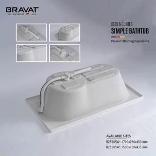 Ảnh Bồn tắm xây Bravat B25705W 5