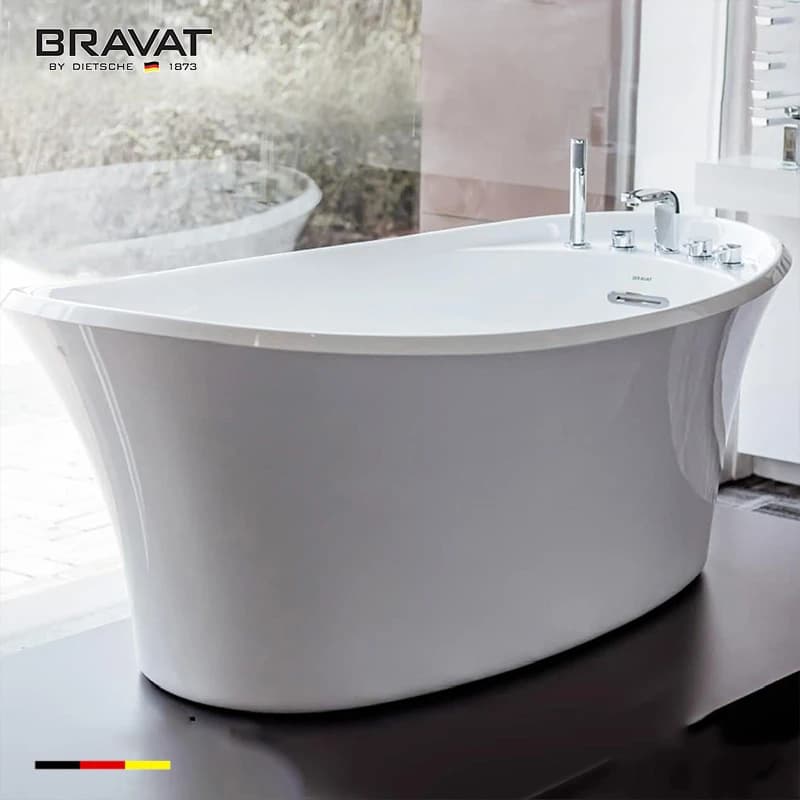 Bồn tắm đặt sàn Bravat B25647TW-1W