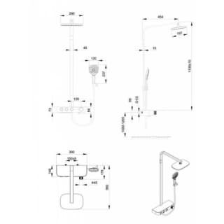 Ảnh Sen cây tắm nhiệt độ Bravat F6389423CP-A1 2