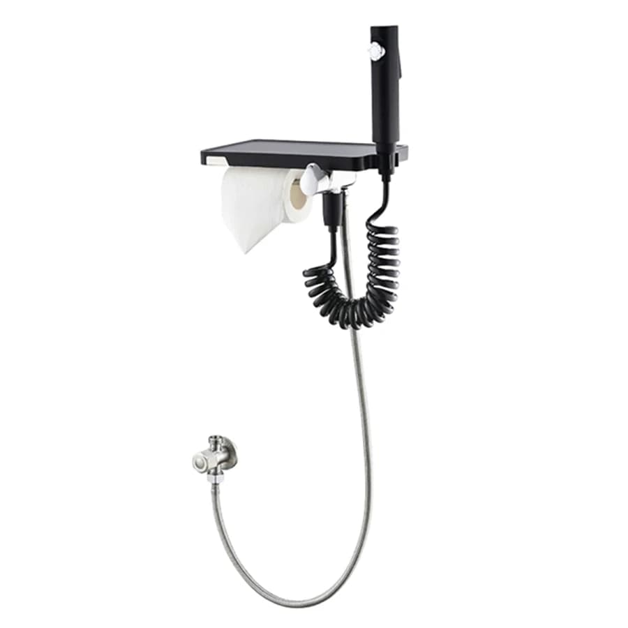 Vòi xịt kèm lô giấy Bravat D9142BW-ENG