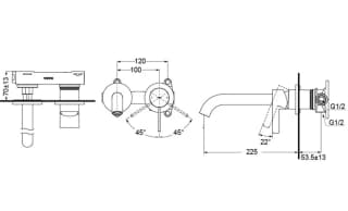 Ảnh Vòi chậu gắn tường TOTO TLG11308BA 2
