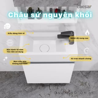 Ảnh Bộ tủ chậu treo tường Caesar LF5239S + EH05239AV 5