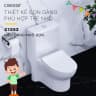 Bồn cầu 1 khối Caesar C1352 4