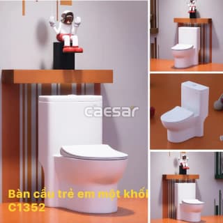 Ảnh Bồn cầu 1 khối Caesar C1352 2