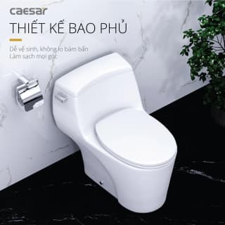 Ảnh Bồn cầu 1 khối Caesar C1353 3