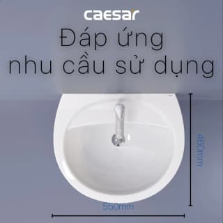 Ảnh Chậu rửa treo tường Caesar L2220 3
