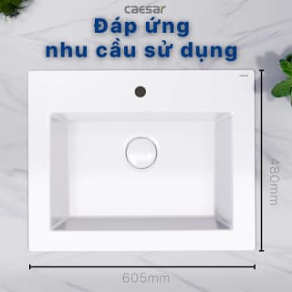 Ảnh Chậu rửa đặt bàn Caesar LF5017 4