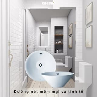 Ảnh Chậu rửa đặt bàn Caesar L5222 10
