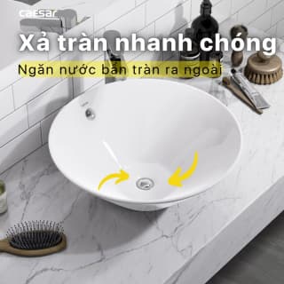 Ảnh Chậu rửa đặt bàn Caesar L5222 7