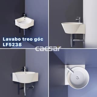 Ảnh Chậu rửa treo tường Caesar LF5238 4