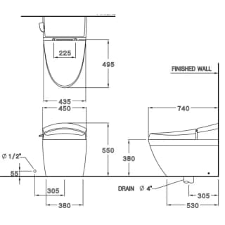 Ảnh Bồn cầu 1 khối COTTO C10037 2