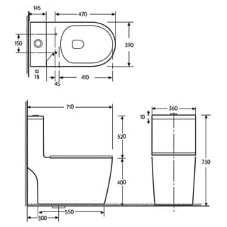 Ảnh Bồn cầu 1 khối Cotto C1000023OS WH 2