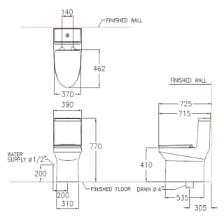 Ảnh Bồn cầu 1 khối Cotto C11000OS 2