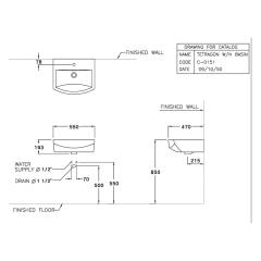Ảnh Chậu rửa treo tường Cotto C01517 2