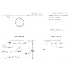 Ảnh Chậu rửa dương bàn Cotto C00340 MBK 2