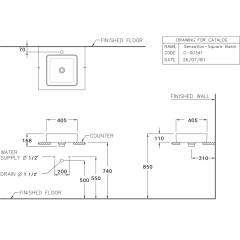 Ảnh Chậu rửa dương bàn Cotto C00341 MBK 2