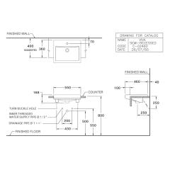 Ảnh Chậu rửa treo tường Cotto C02460 2