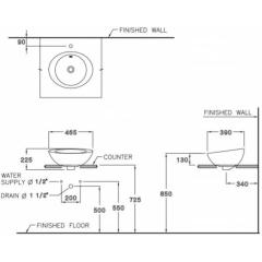 Ảnh Chậu rửa dương bàn Cotto C02507 2