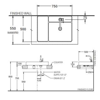Ảnh Chậu rửa dương bàn COTTO CPW0500 MTP 2