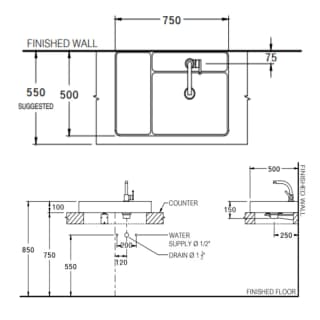 Ảnh Chậu rửa dương bàn COTTO CPW0500 MWH 2