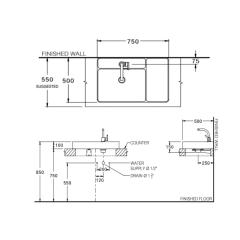 Ảnh Chậu rửa dương bàn COTTO CPW0501 MTP 2