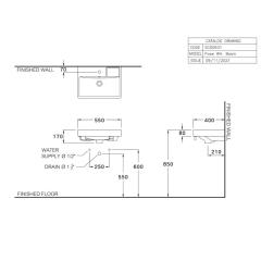 Ảnh Chậu rửa treo tường Cotto SC006317 2