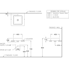 Ảnh Chậu rửa dương bàn Cotto C00341 MSL 2