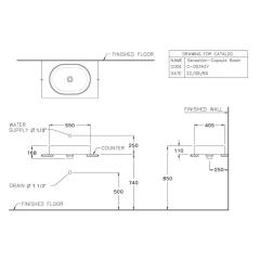 Ảnh Chậu rửa dương bàn Cotto C00343 MIR 2