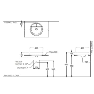 Ảnh Chậu rửa dương bàn Cotto C00380 MLG 2
